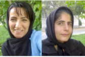 سوسن رازانی و شیوا خیرآبادی سوسن رازانی و شیوا خیرآبادی - اکس از labourstart.org