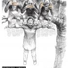 کاریکاتور (۱۰۵): برای آتنه فرقدانی فعال مدنی در زندان