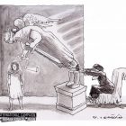 کاریکاتور ۱۶۰: نرگس محمدی و حکم سنگین ۱۶ سال زندان
