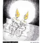 کاریکاتور ۱۳۷:  «یاد آر ز شمع مرده، یاد آر!»