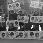 تجمع فعالان مدنی علیه  سانسور ماهواره واینترنت در مقابل اتحادیه بین المللی مخابرات درژنو