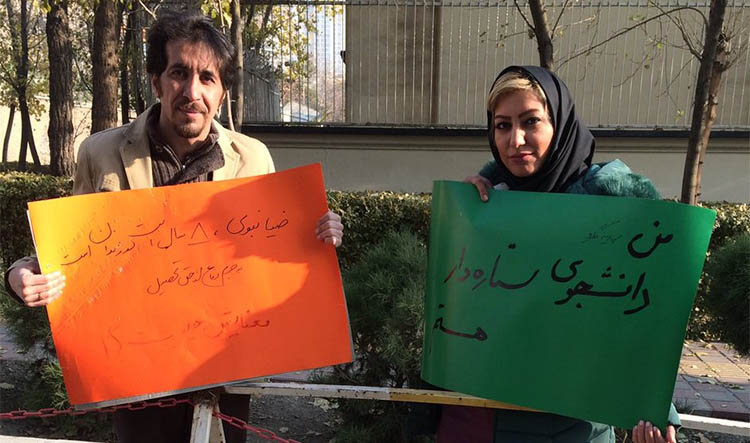 مجیددری و مهدیه گلرو، دو دانشجوی محروم از تحصیل: اگر وعدهها عملی نشود دوباره تحصن میکنیم
