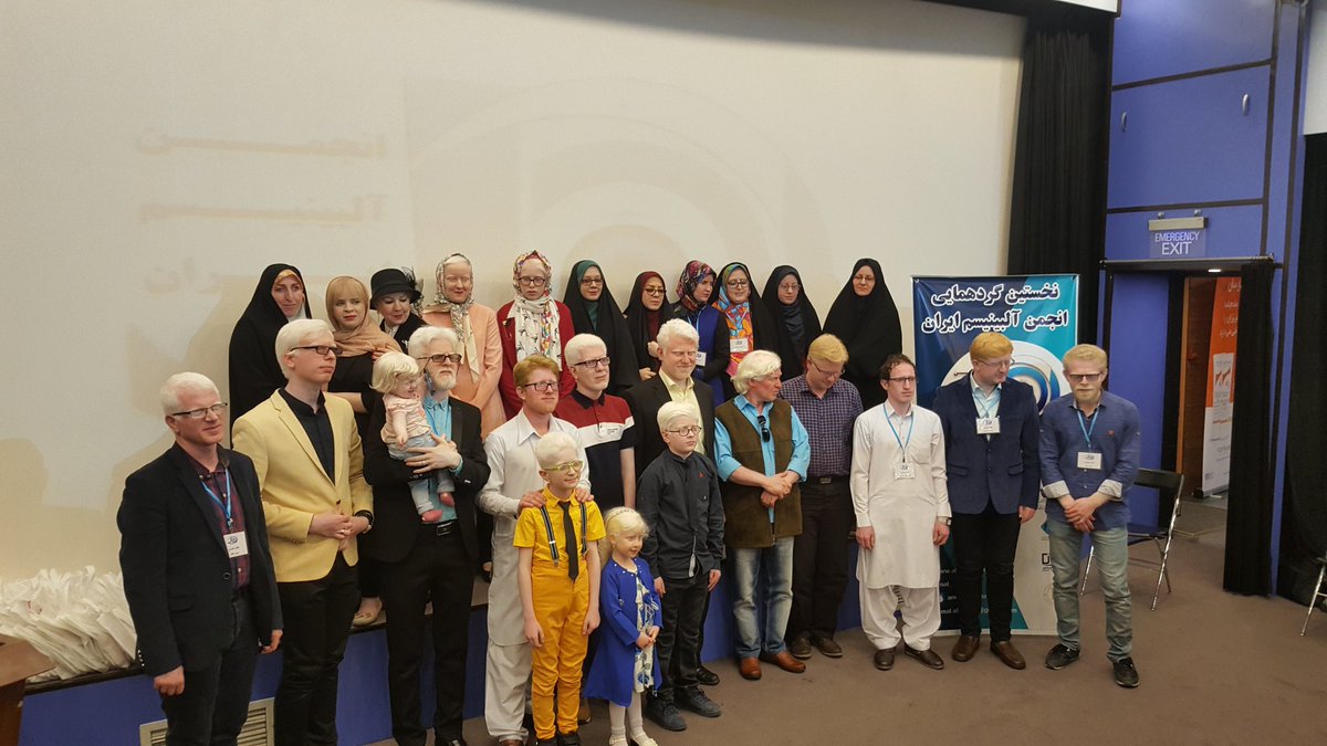 تصویر نخستین گردهمایی افراد آلبینیسم در ایران