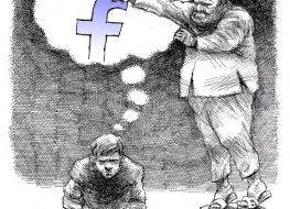 کاریکاتور (۱۱۲): محکومیت کاربران فیس بوکی به احکام سنگین