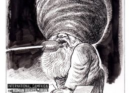 کاریکاتور ۱۵۳: علم‌الهدی و درخواست برای برخورد قاطع با احمد منتظری به دلیل انتشار فایل صوتی