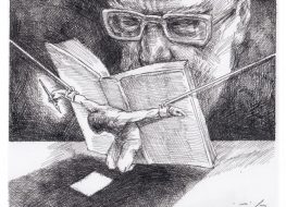 کاریکاتور (۱۱۵): علی خامنه‌ای و نمایشگاه کتاب